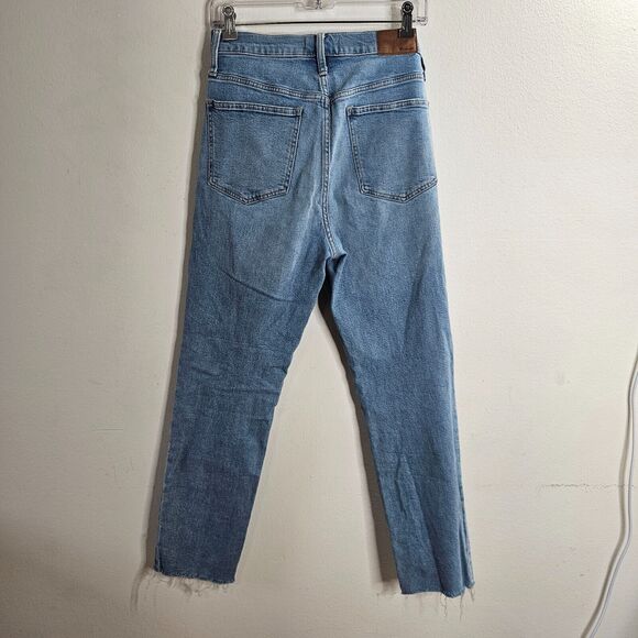 Madewell Medium-Blue Wash The Perfect Vintage Jeans Raw Hem Edition High Rise 28 - Picture 5 of 14